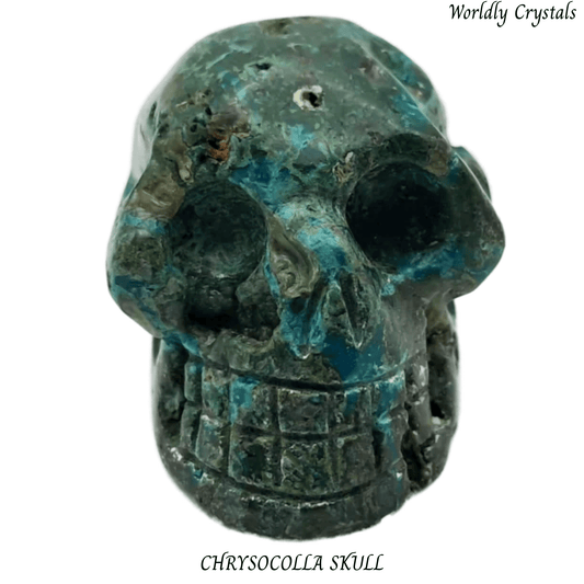 Skull Chrysocolla