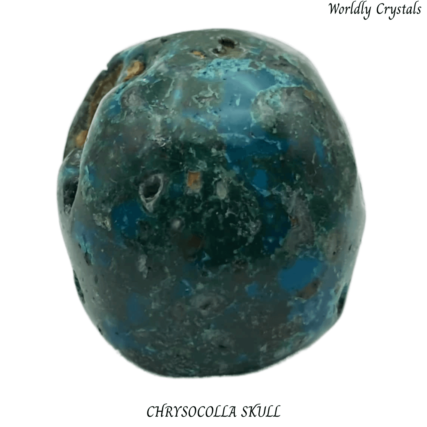 Skull Chrysocolla