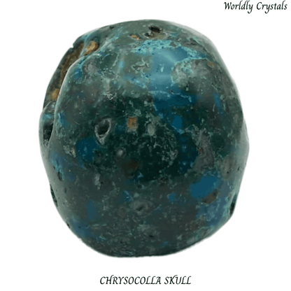 Skull Chrysocolla