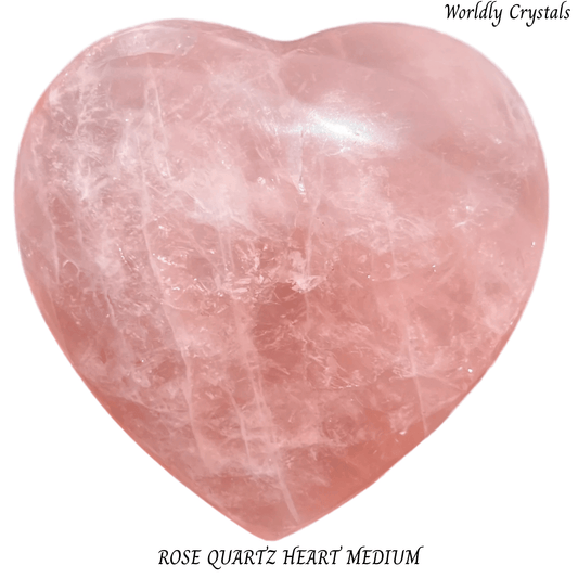 Heart Rose Quartz Medium