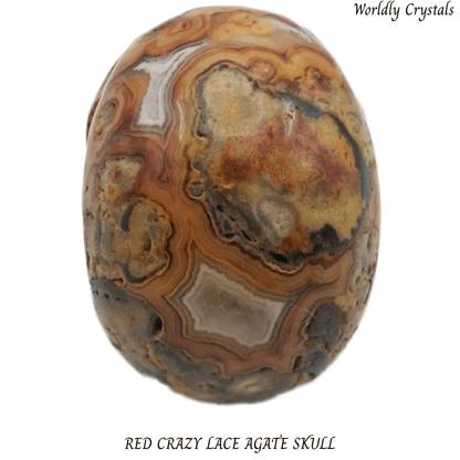 Skull Agate Crazy Lace Red