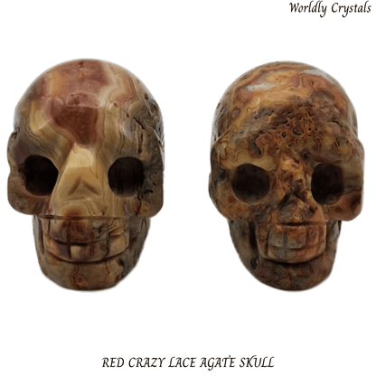 Skull Agate Crazy Lace Red