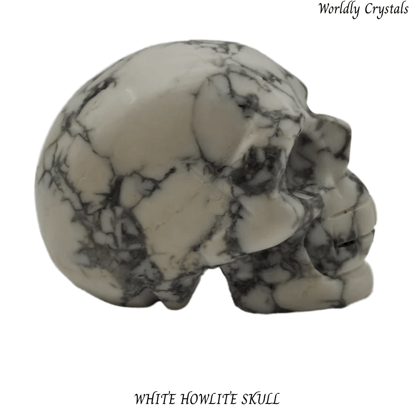 Skull Howlite White