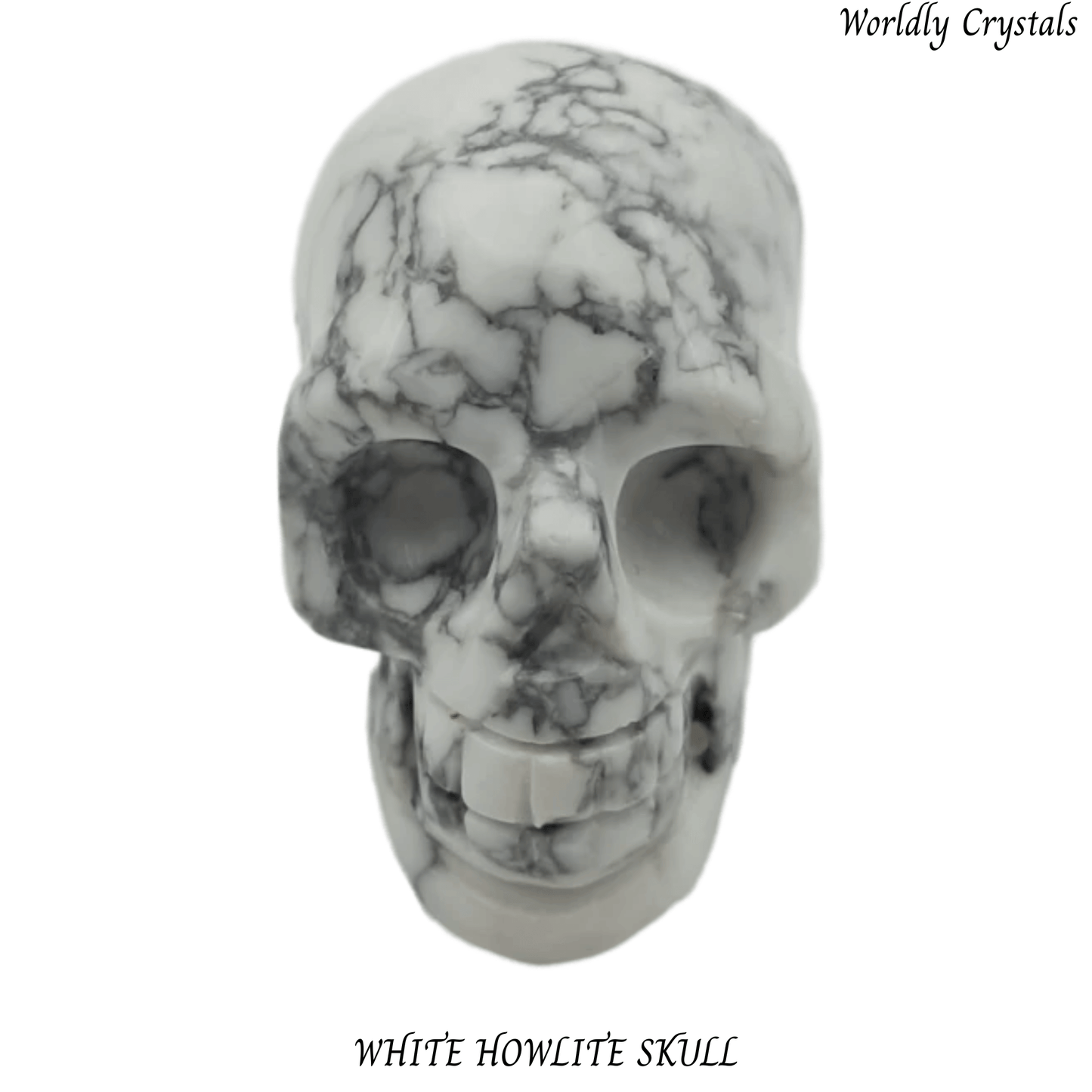 Skull Howlite White
