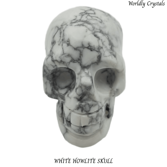 Skull Howlite White